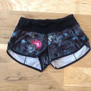 Lululemon floral speed short 2